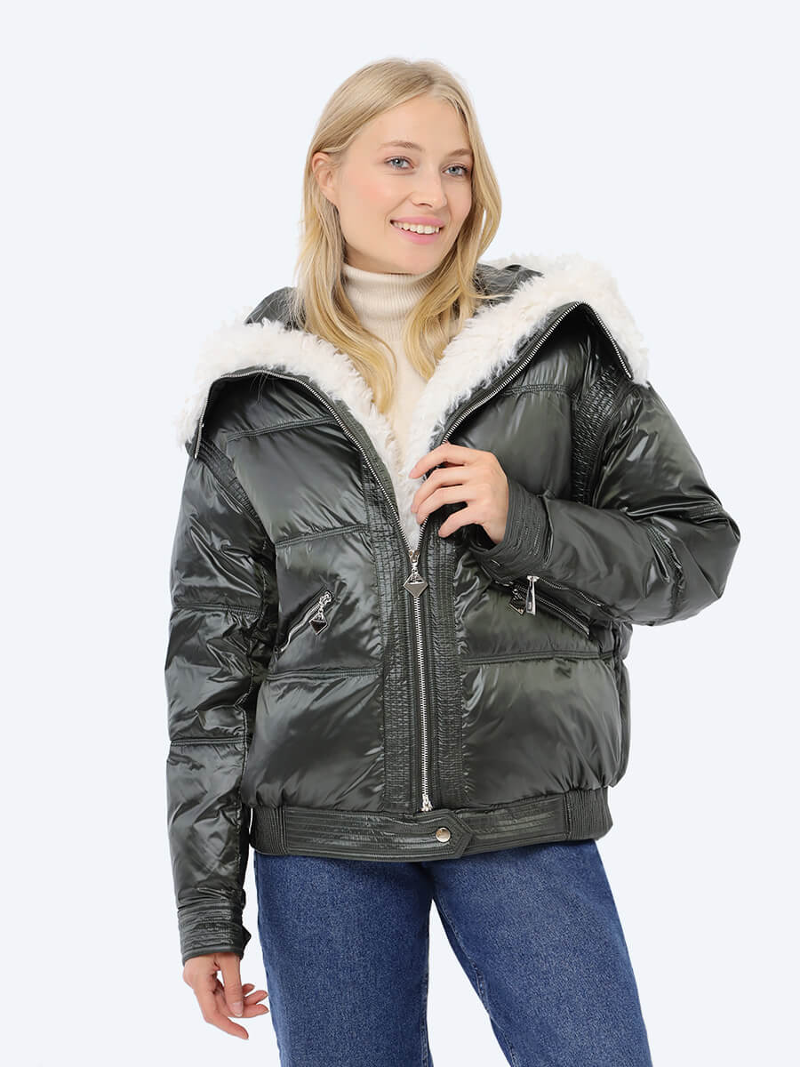 

Куртка женская Vitacci RP9073-18 хаки 46 RU, RP9073-18