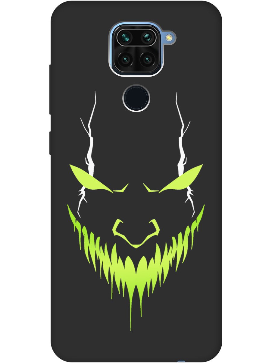 

Силиконовый чехол на Xiaomi Redmi Note 9 с принтом "Evil Face" матовый черный, Черный;белый;зеленый, 723101351
