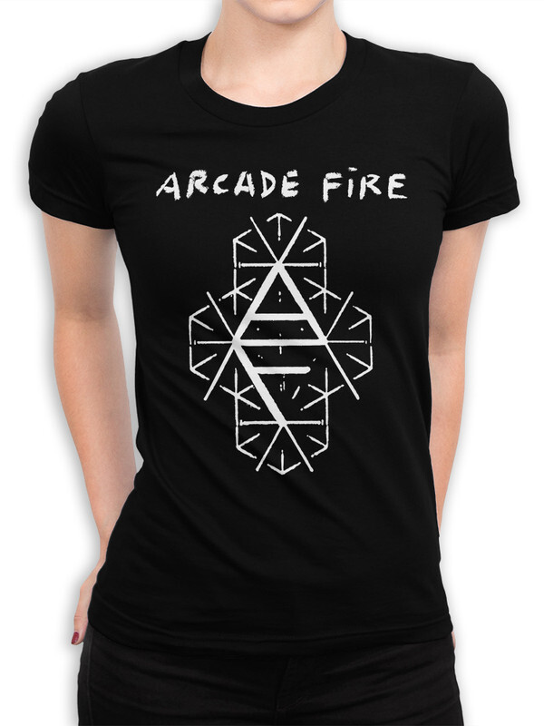 фото Футболка женская design heroes arcade fire черная 2xl