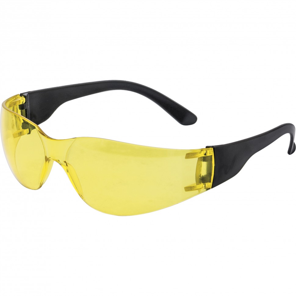 Очки защитные открытые 89172, поликарбонатные, желтые ОЧК202 0-13022 очки защитные желтые с регулируемыми душками класс защиты 3 4 skrab 276144