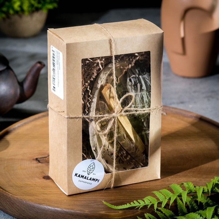 

Набор благовоний для окуривания "Pacha Mama.Мать-Земля", пало санто, белый шалфей, подстав, Пало-Санто