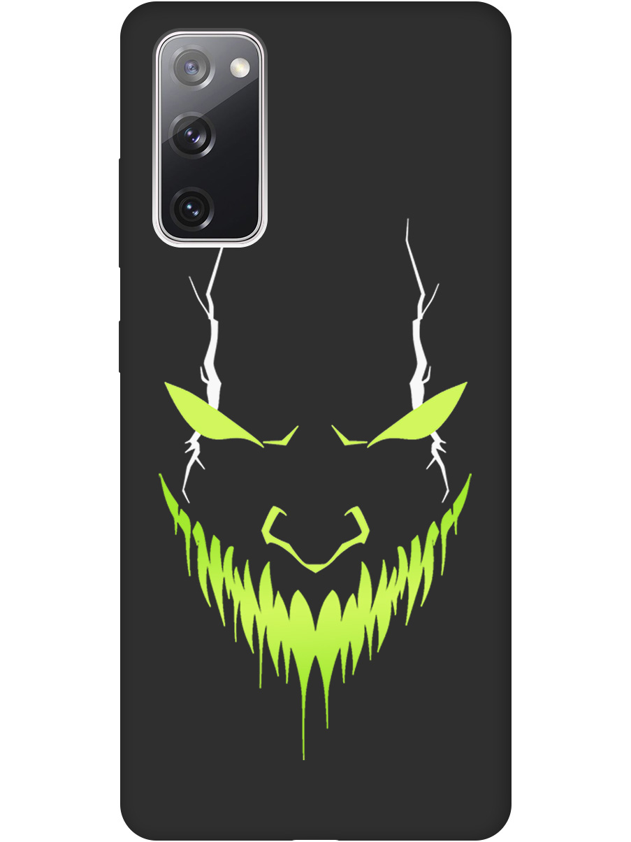

Силиконовый чехол на Samsung Galaxy S20 FE с принтом "Evil Face" матовый черный, Черный;белый;зеленый, 723485451