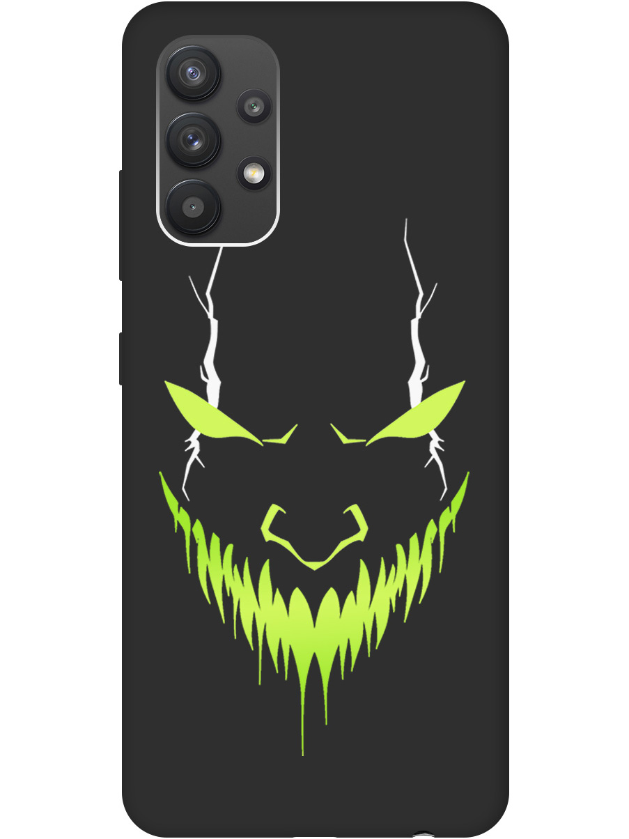 

Силиконовый чехол на Samsung Galaxy A32 с принтом "Evil Face" матовый черный, Черный;белый;зеленый, 724352051