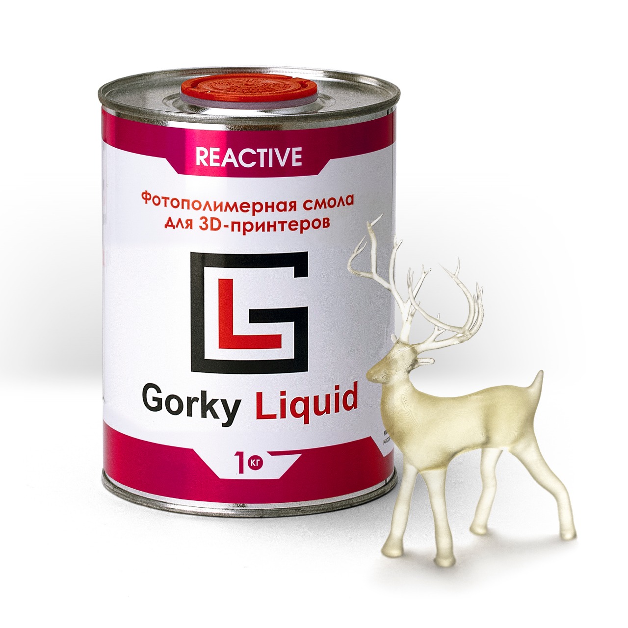 

Фотополимерная смола Gorky Liquid Reactive (полупрозрачный) 1кг, Прозрачный, Reactive (полупрозрачный) 1кг