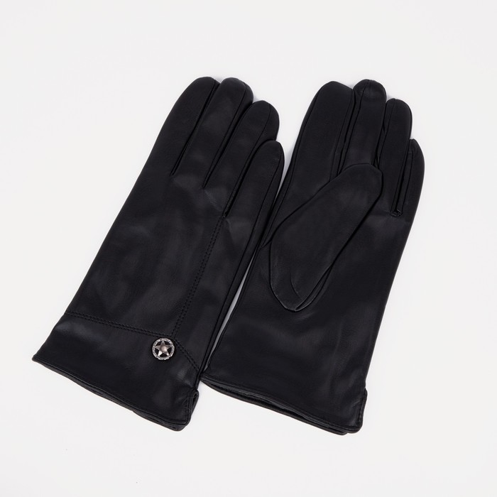 

Перчатки женские NoBrand 9323159 чёрные, р, Черный, 9323159