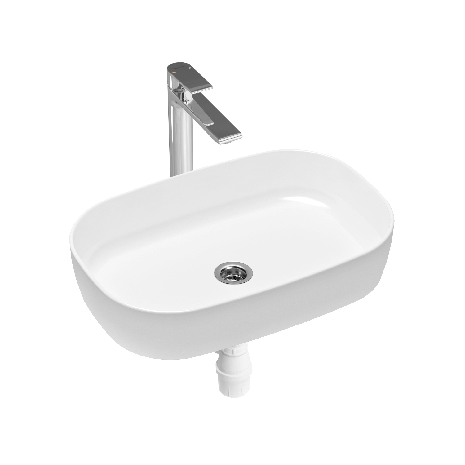 

Комплект 3 в 1 Lavinia Boho Bathroom Sink Slim 21510076, накладная раковина 54 см