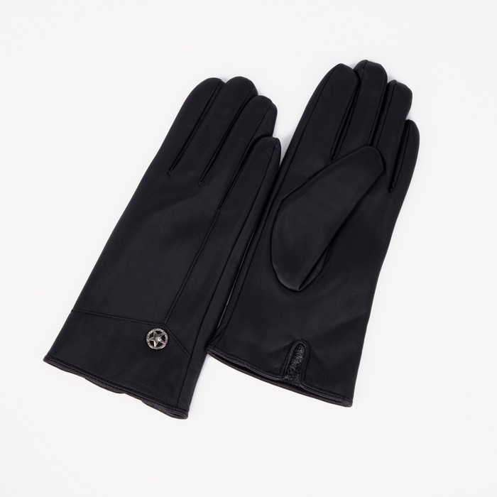 

Перчатки женские NoBrand 9323166 чёрные, р, Черный, 9323166