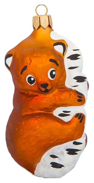 

Елочная игрушка Елочка Мишка на дереве C768 7 см 1 шт., Мишка на дереве