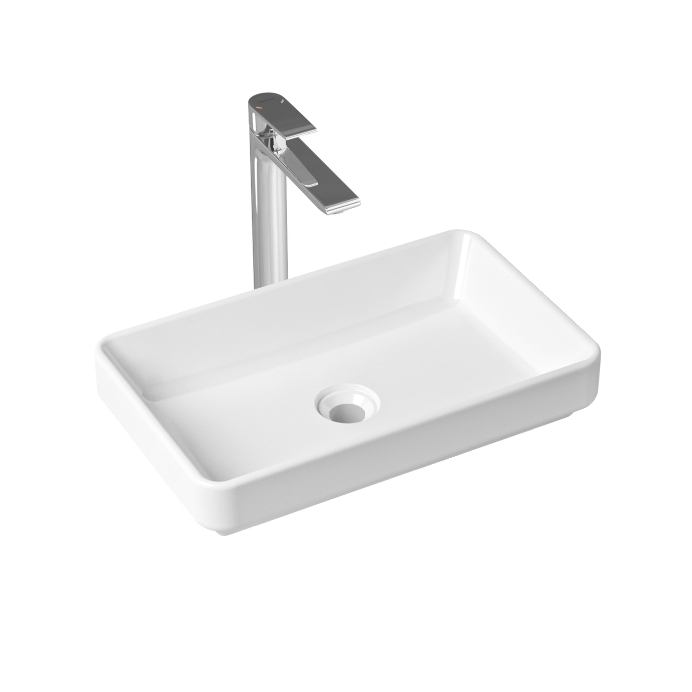 фото Комплект 2 в 1 lavinia boho bathroom sink slim 21510083, накладная раковина 55 см