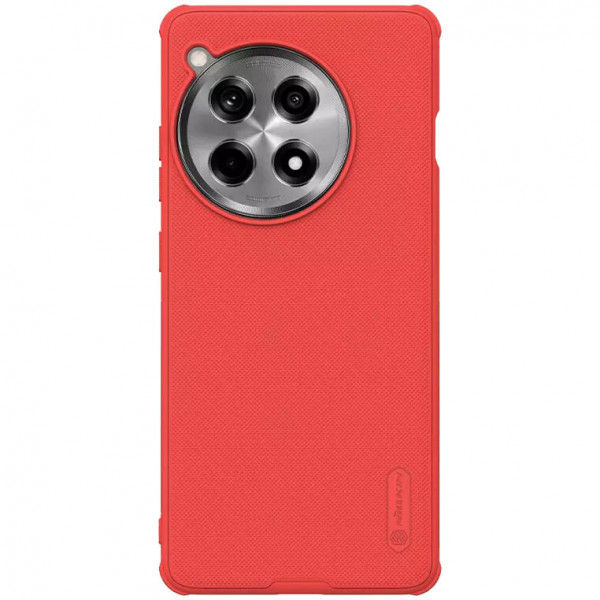 

Чехол Nillkin Super Frosted Shield Pro из пластика и ТПУ для OnePlus 12R / Ace 3, красный, Super Frosted Shield Pro