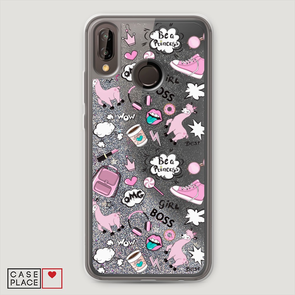 

Чехол Awog на Huawei P20 Lite/Nova 3e "Стильная лама", Разноцветный, 64491-1
