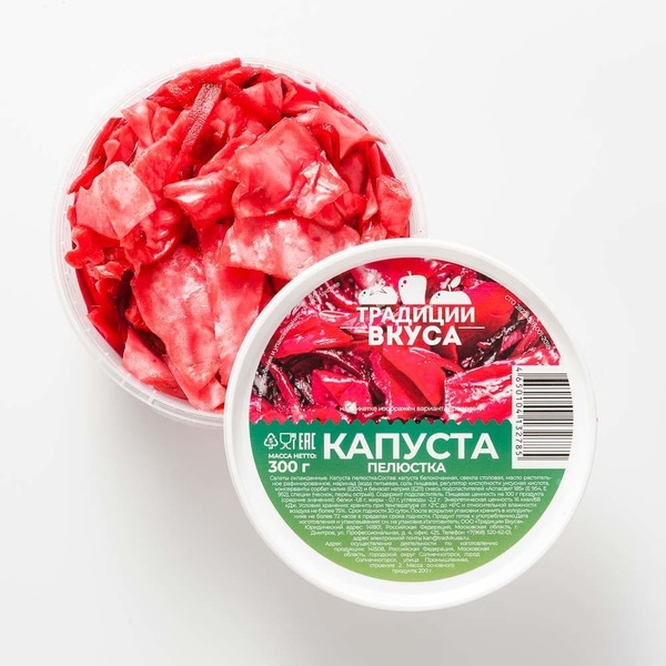 

Капуста Традиции Вкуса Пелюстка, со свеклой, 300 г