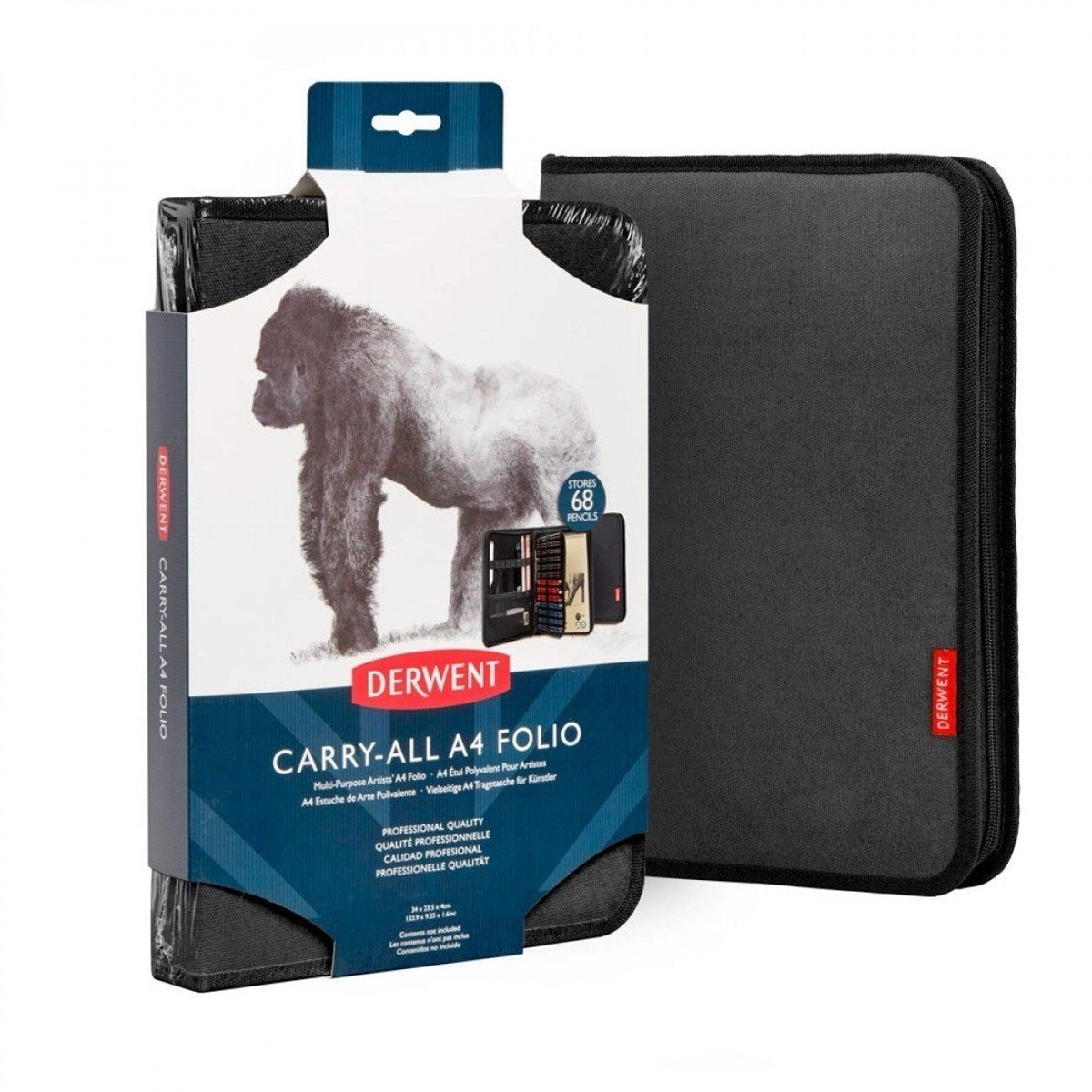 фото Сумка для карандашей carry all folio размер a4, черная derwent