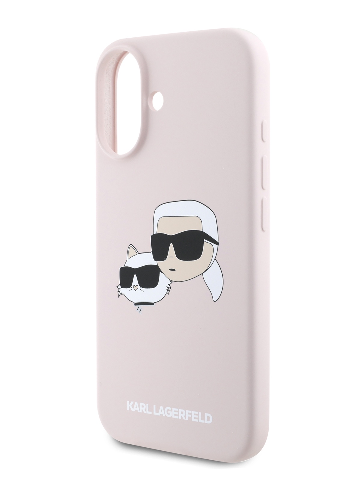 

Чехол Karl Lagerfeld для iPhone 16 Liquid Silicone с функцией MagSafe, розовый