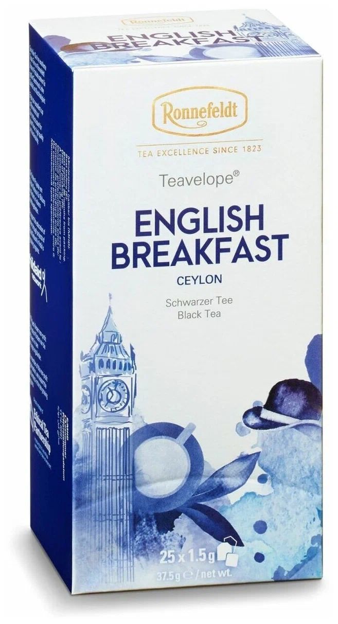 

Чай черный Ronnefeldt Teavelope English Breakfast 2 пачки по 25 пакетиков