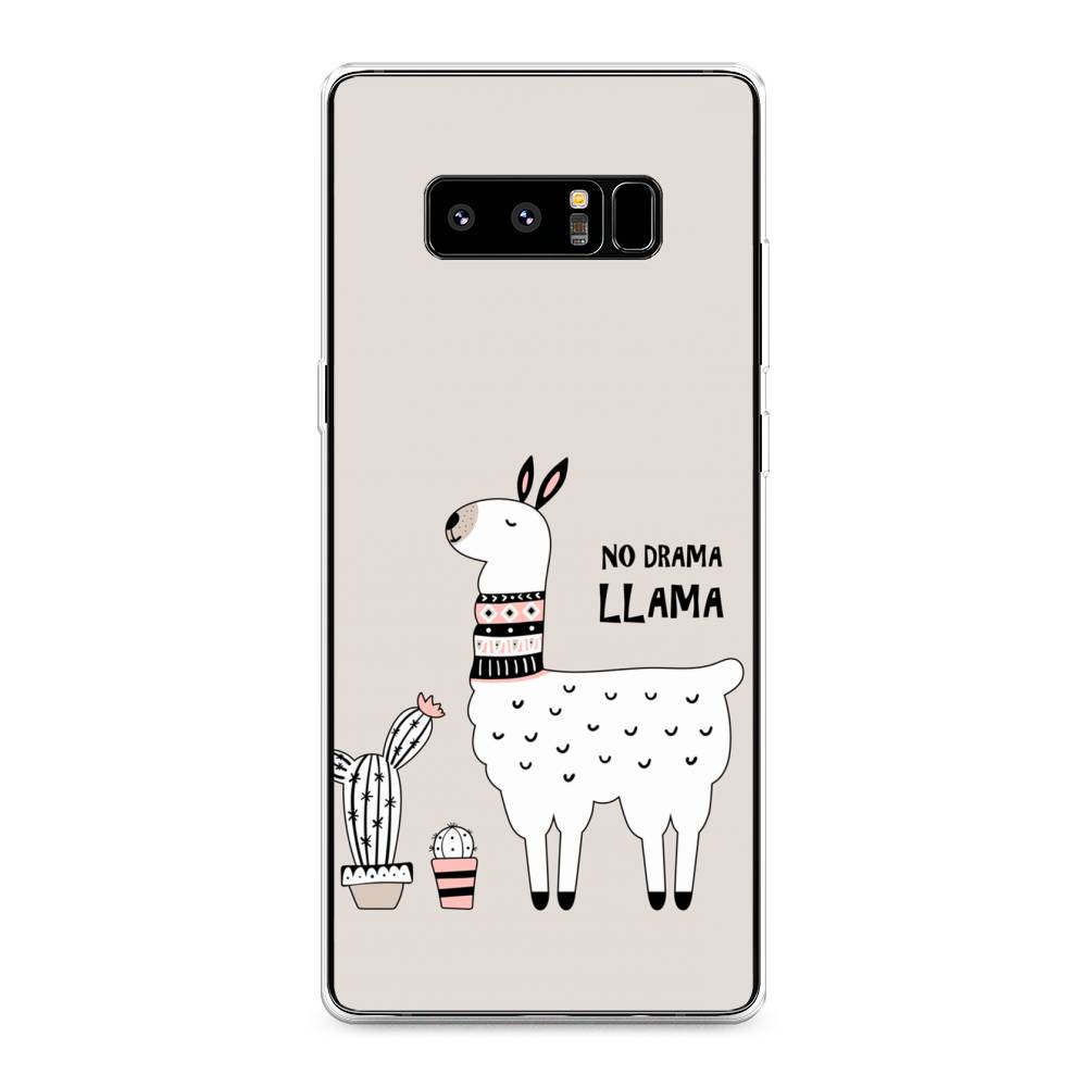 

Чехол Awog на Samsung Galaxy Note 8 "No drama LLama", Бежевый;серый;белый, 25250-2