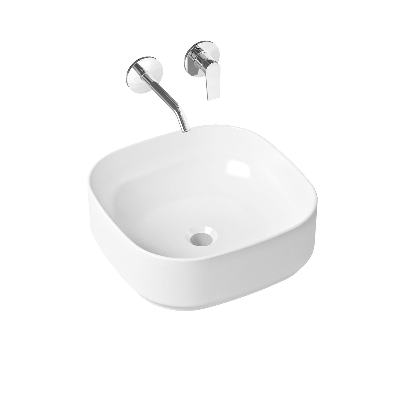 фото Комплект 2 в 1 lavinia boho bathroom sink slim 21510145, накладная раковина 40 см