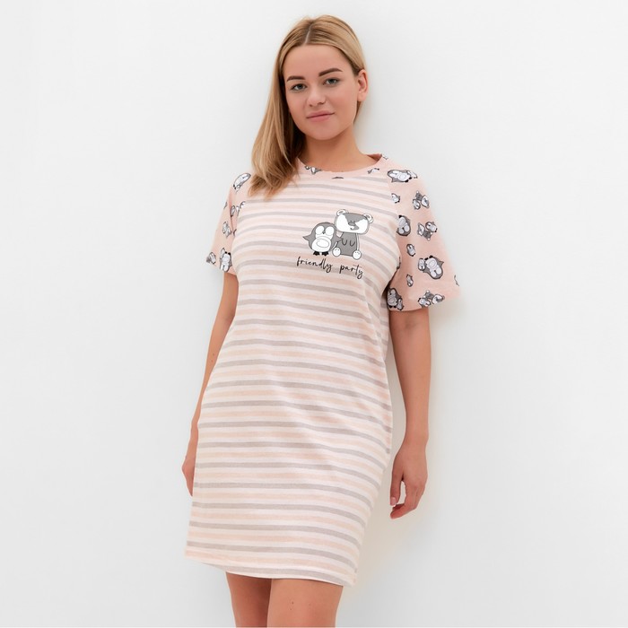Ночная сорочка для беременных женская Дарья Р00002338 розовая 44