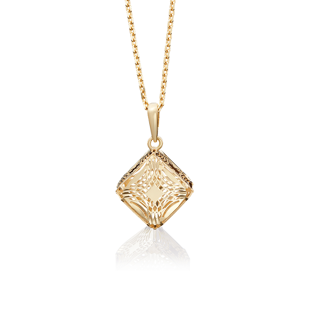 

Кулон из желтого золота PLATINA jewelry 03-2601-00-000-1130-48, 03-2601-00-000-1130-48