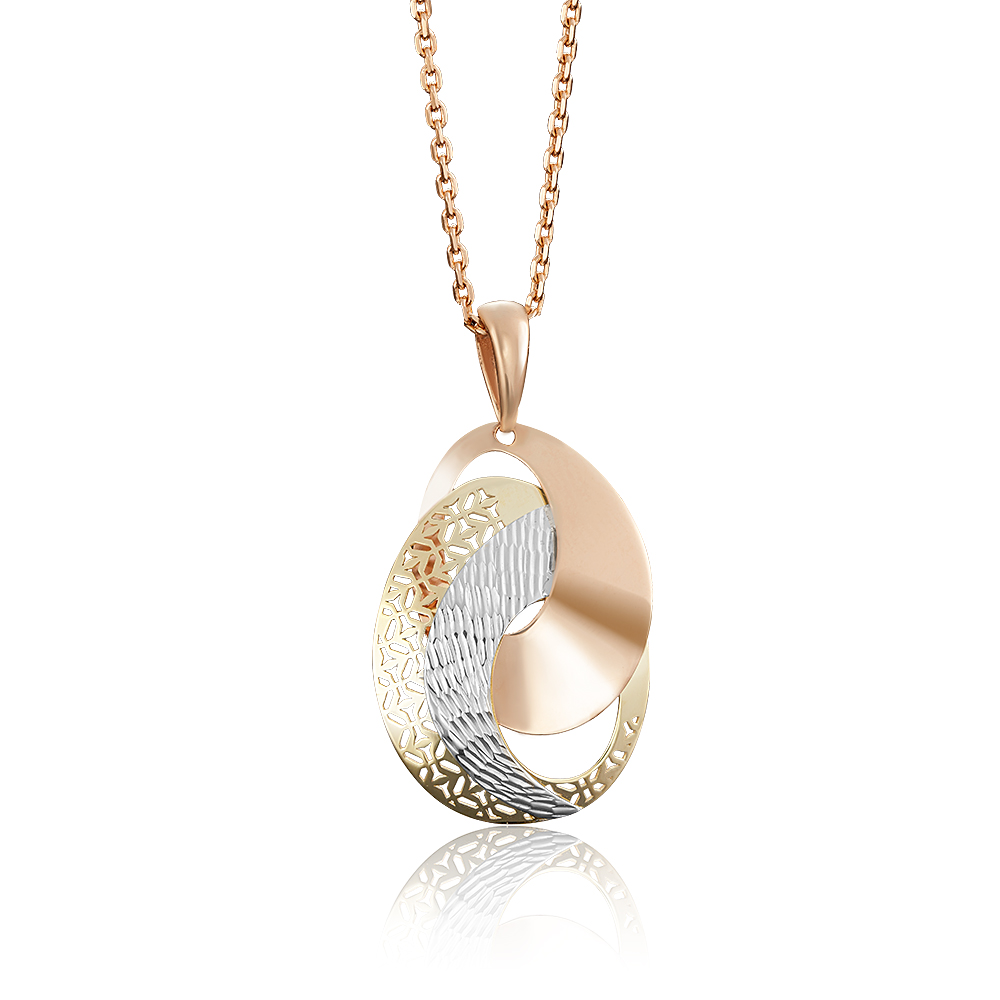 

Подвеска из комбинированного золота с PLATINA jewelry 03-2605-00-000-1140-48, 03-2605-00-000-1140-48