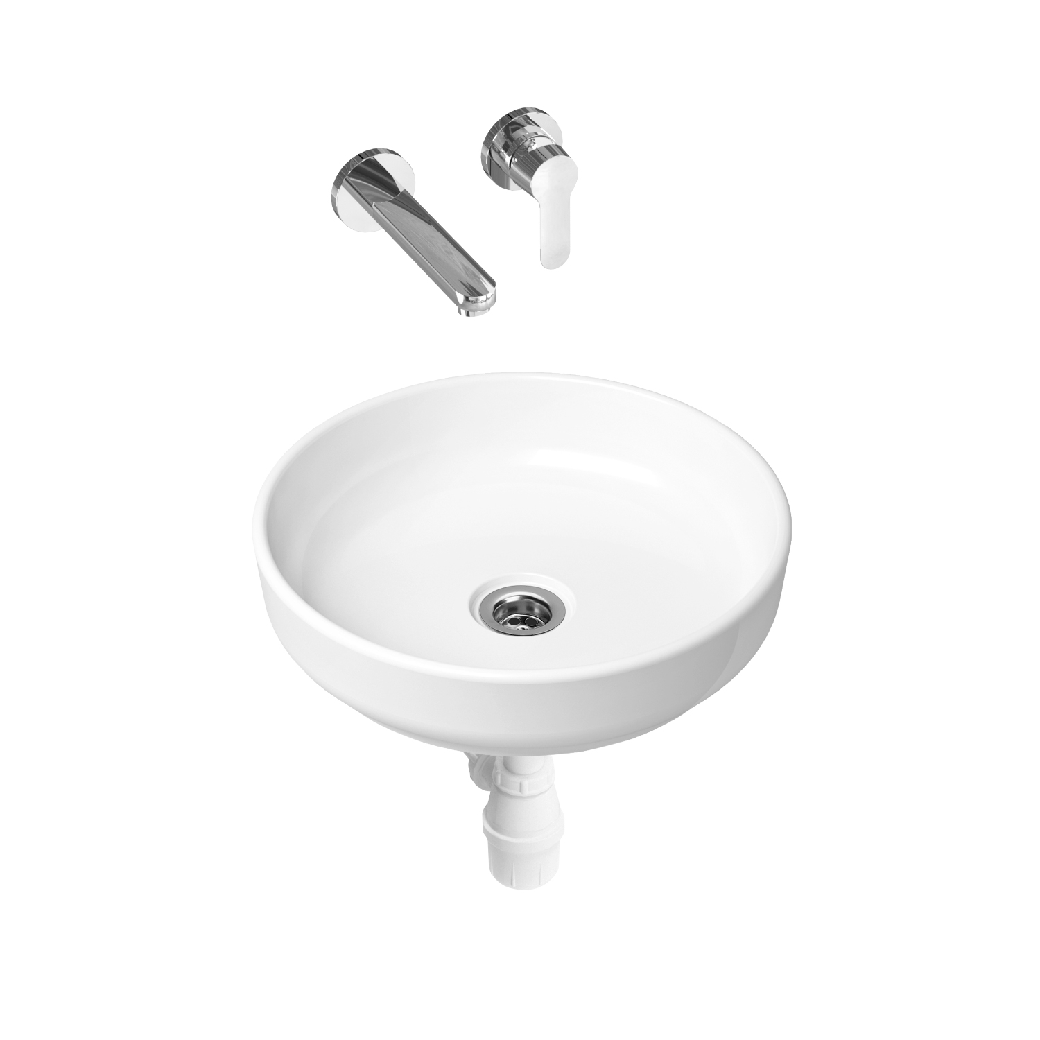 

Комплект 3 в 1 Lavinia Boho Bathroom Sink Slim 21510180, накладная раковина 40 см