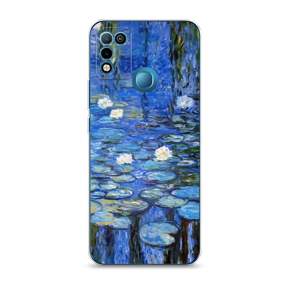 

Чехол на Infinix HOT 10 Play/HOT 11 Play "Нарисованный пруд", Синий;зеленый, 3100650-4