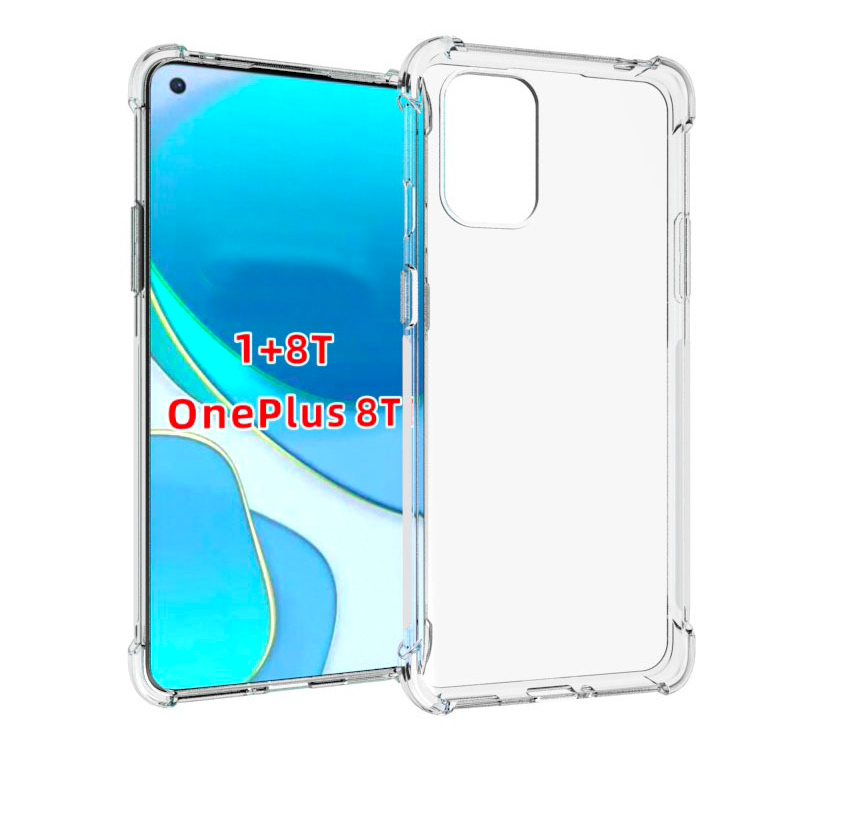 

Чехол панель-накладка-бампер MyPads Tocco для OnePlus 8T / 1+ 8T / One Plus 9R с защитой у, Прозрачный