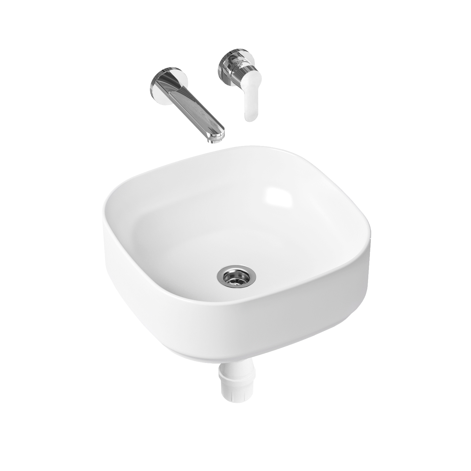 

Комплект 3 в 1 Lavinia Boho Bathroom Sink Slim 21510184, накладная раковина 40 см