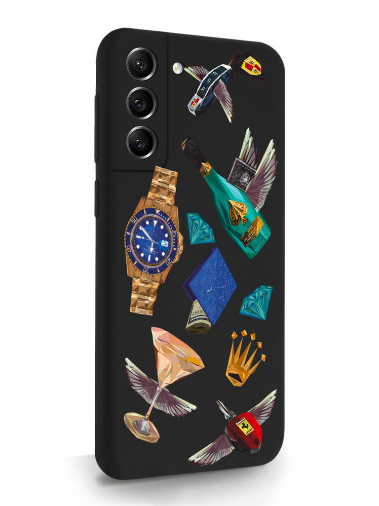 фото Чехол musthavecase для samsung galaxy s21fe luxury lifestyle черный