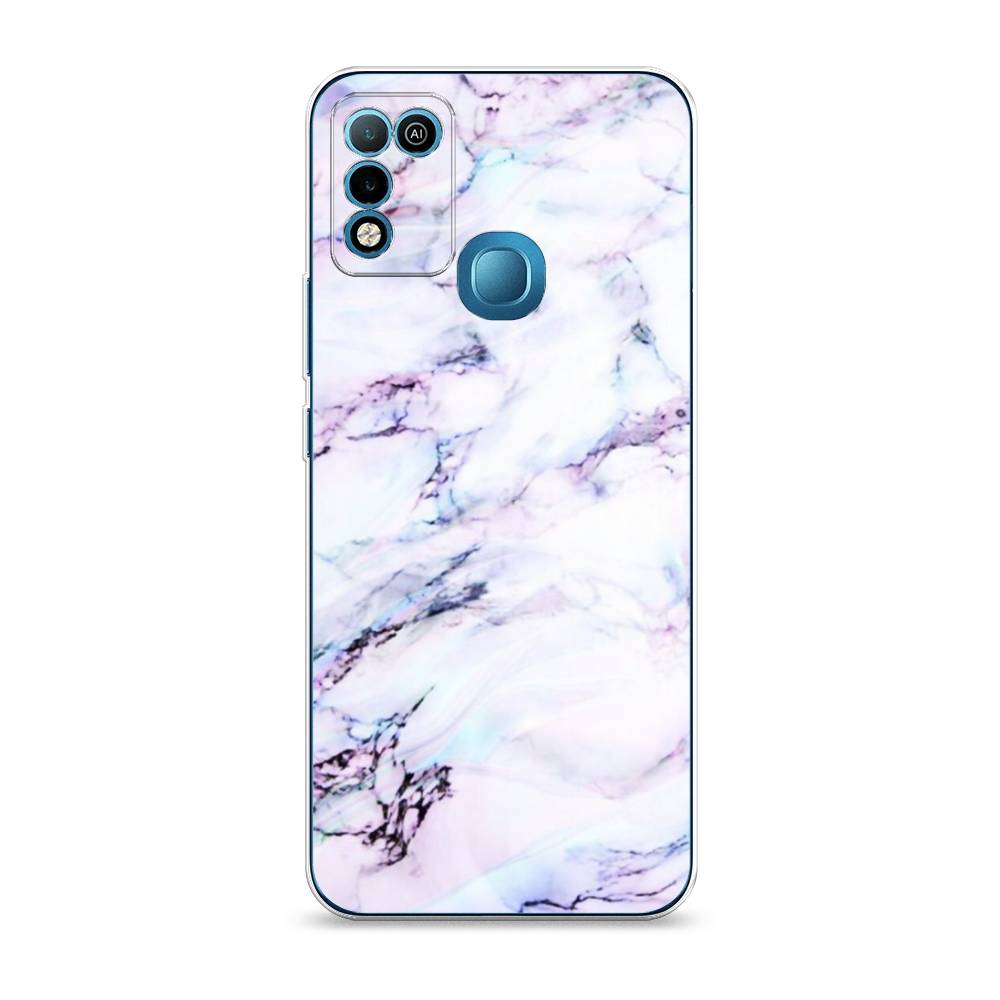 

Чехол на Infinix HOT 10 Play/HOT 11 Play "Радужный мрамор", Серый;фиолетовый, 3100650-3