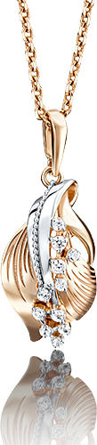 

Кулон из красного золота PLATINA jewelry 03-2774-00-401-1110-48, фианит, 03-2774-00-401-1110-48