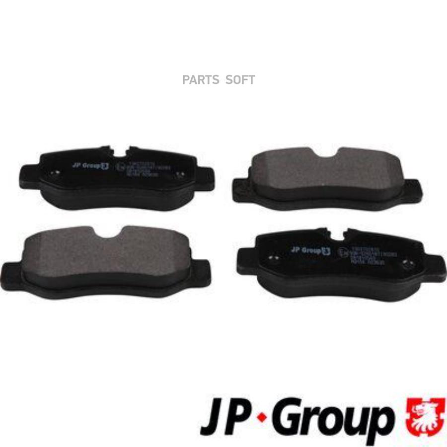 Тормозные колодки JP Group задние дисковые 1363702810