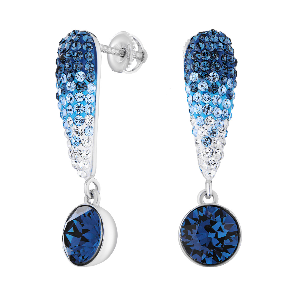 

Серьги из серебра с swarovski ЮВЕЛИР КАРАТ 0897C01016, 0897C01016
