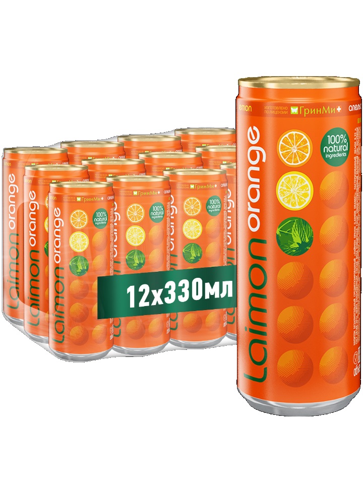 

Газированный напиток Laimon Orangе 0,33 л