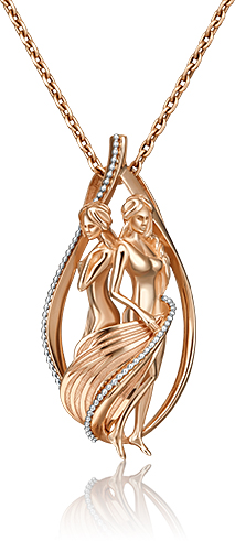 

Бегунок из белого золота/красного золота PLATINA jewelry 03-2814-08-000-1111-48, 03-2814-08-000-1111-48