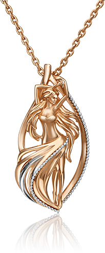 

Бегунок из белого золота/красного золота PLATINA jewelry 03-2814-09-000-1111-48, 03-2814-09-000-1111-48
