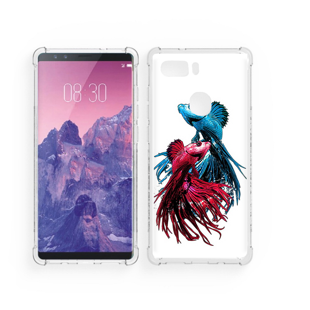 

Чехол MyPads Tocco для ZTE Nubia Z17S рыбы петушки (PT94929.470.592), Прозрачный, Tocco