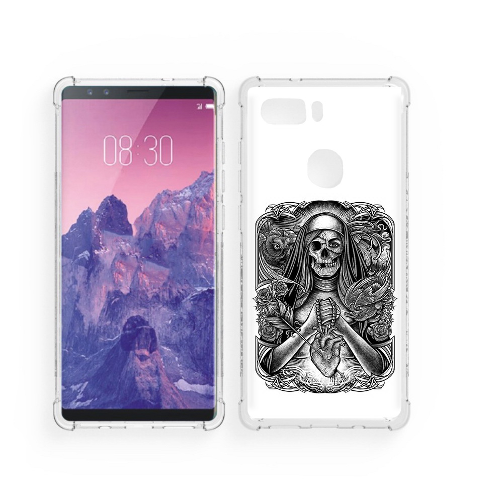 

Чехол MyPads Tocco для ZTE Nubia Z17S скелет с сердцем (PT94929.470.603), Прозрачный, Tocco