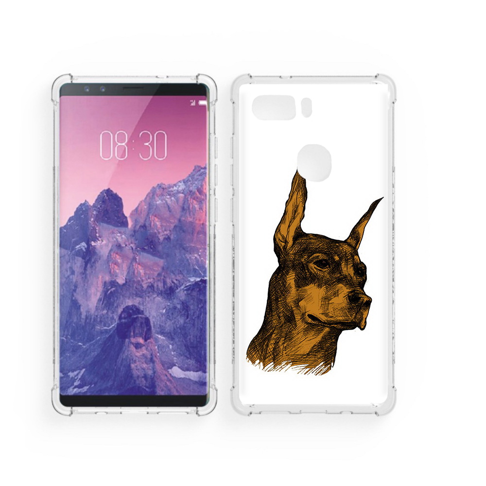 

Чехол MyPads Tocco для ZTE Nubia Z17S скетч доберман (PT94929.470.605), Прозрачный, Tocco