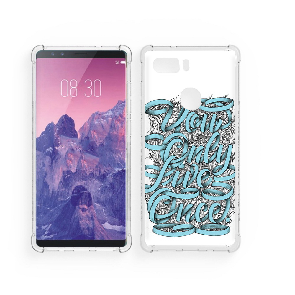 

Чехол MyPads Tocco для ZTE Nubia Z17S слова из ленты абстракция (PT94929.470.607), Прозрачный, Tocco