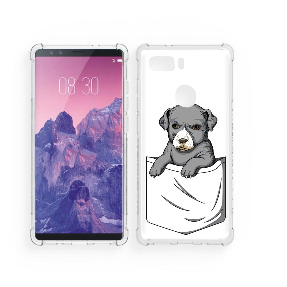 

Чехол MyPads Tocco для ZTE Nubia Z17S собачка в кармане (PT94929.470.611), Прозрачный, Tocco