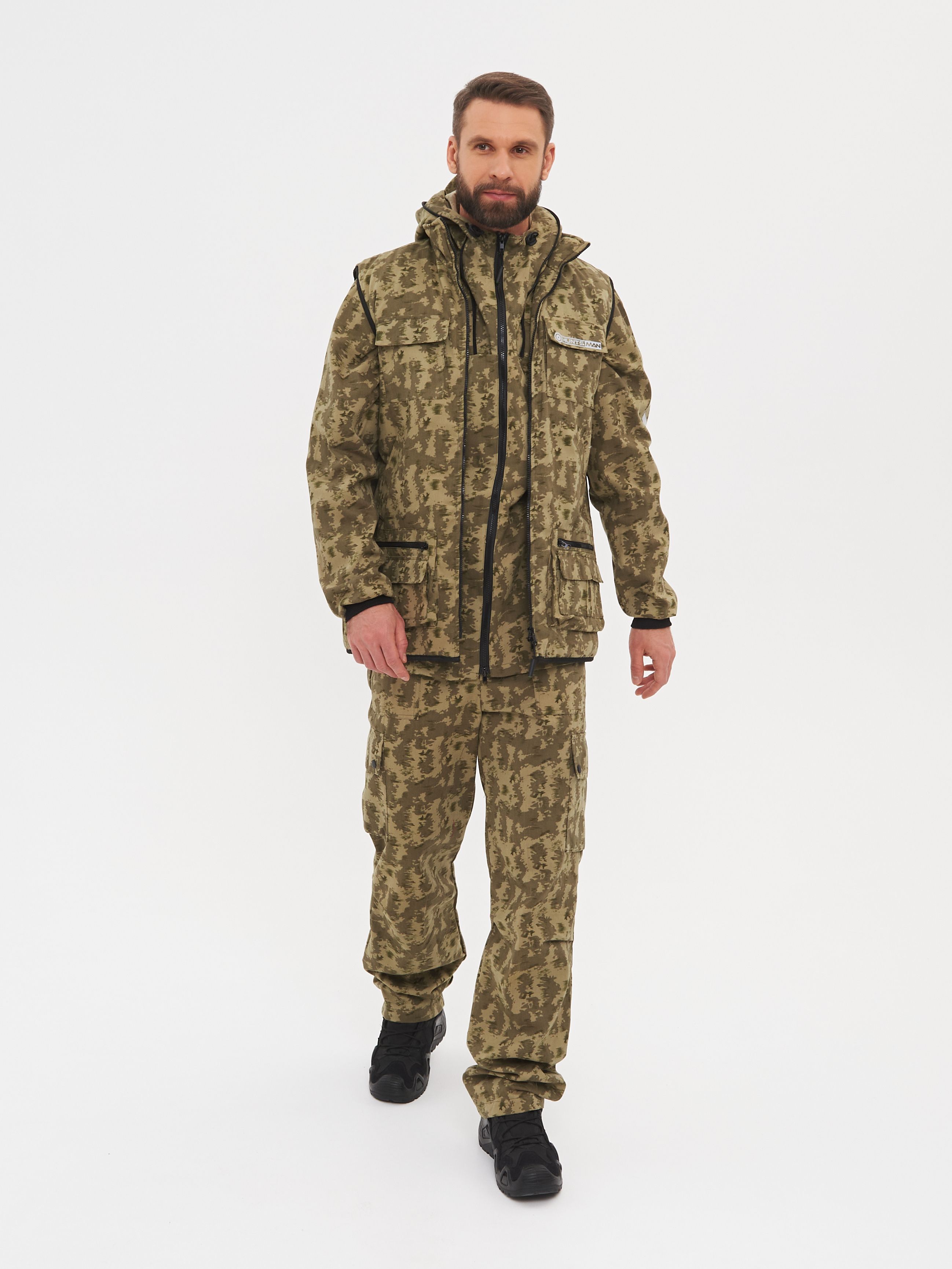 

Костюм летний Huntsman Тайга-3 ткань Твил-Пич цвет Ряска 44-46/170-176, Хаки, Тайга-3