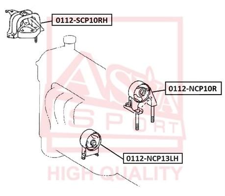 

Опора двигателя ASVA 0112SCP10RH