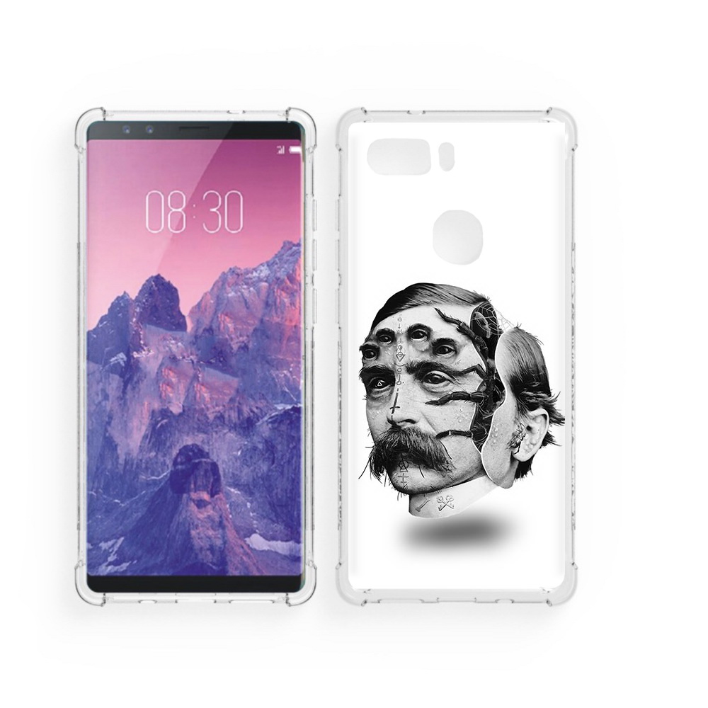 

Чехол MyPads Tocco для ZTE Nubia Z17S страшное лицо мужчины (PT94929.470.629), Прозрачный, Tocco