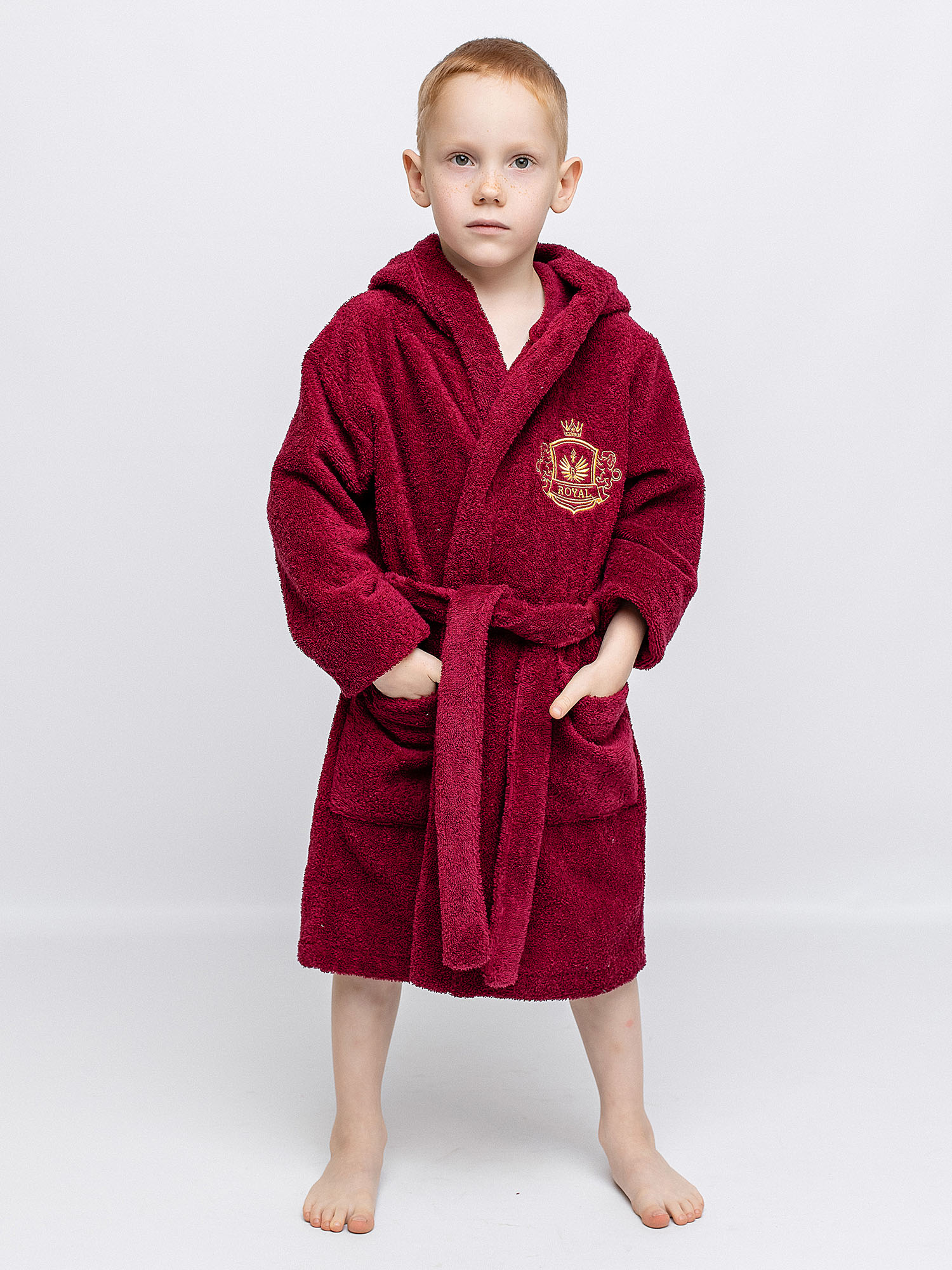 

Халат детский Batik 020_ХО23 бордо 146, Красный, 020_ХО23