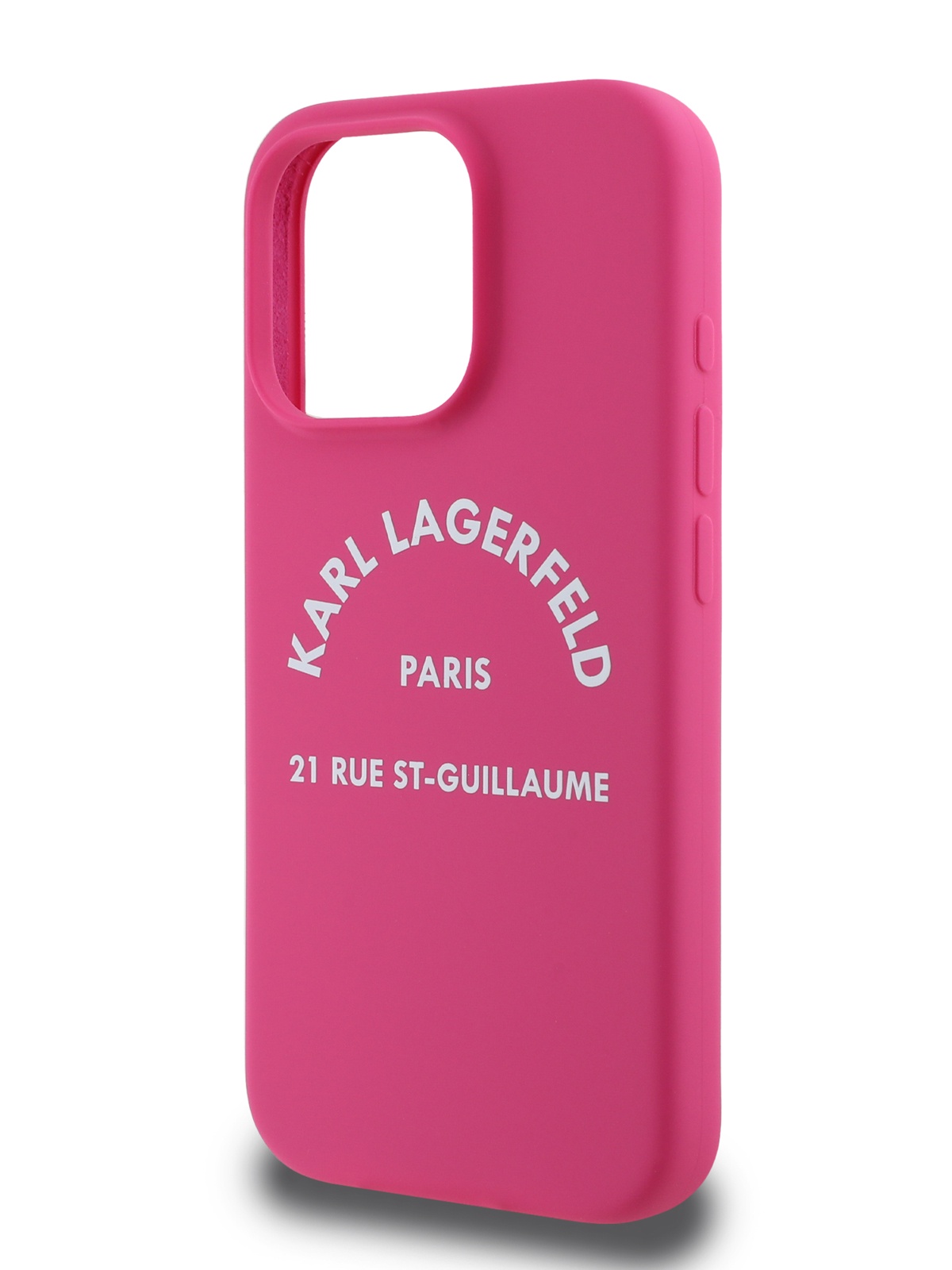 Чехол Karl Lagerfeld для iPhone 16 Pro Max силиконовый Liquid Silicone фуксия 2882₽