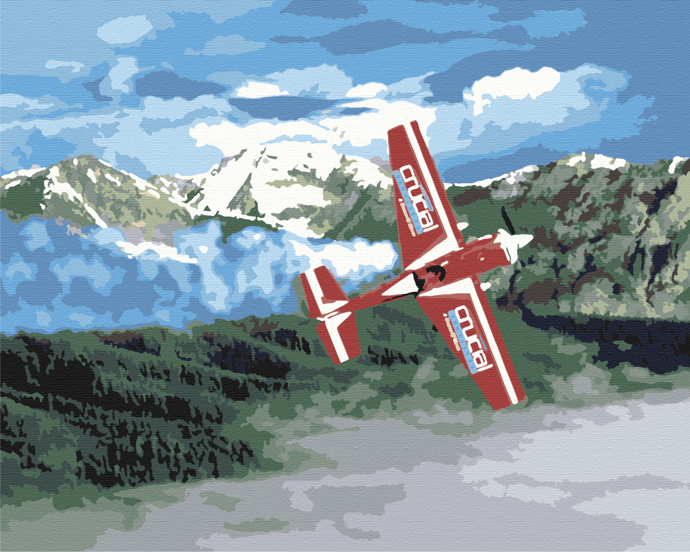 

Картина по номерам, 40 x 50, Полёт в горах (PZ-1951)