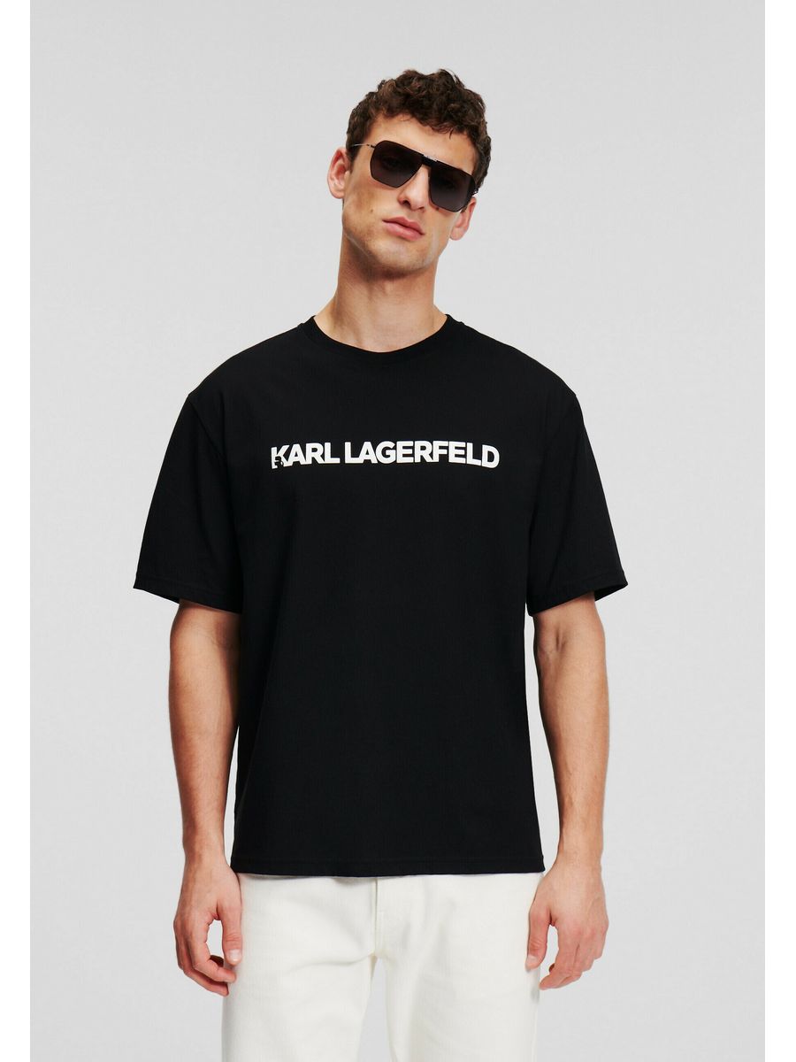 

Футболка мужская Karl Lagerfeld K4822O0GE черная L, Черный, K4822O0GE