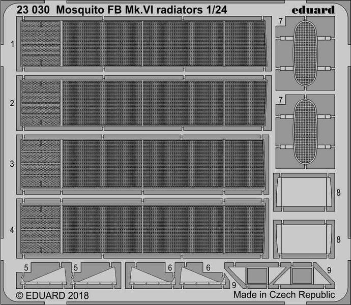 фото Фототравление eduard 23030 mosquito fb mk. vi радиаторы