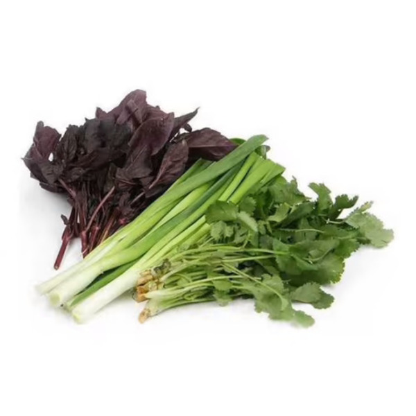 

Ассорти зелени для салата, базилик, кинза, лук, 100 г